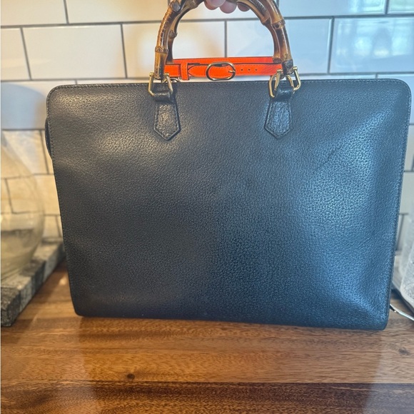 Authentic Gucci Diana Briefcase – 1990s Icon w/ Bamboo Top Handle - Picture 2 of 5